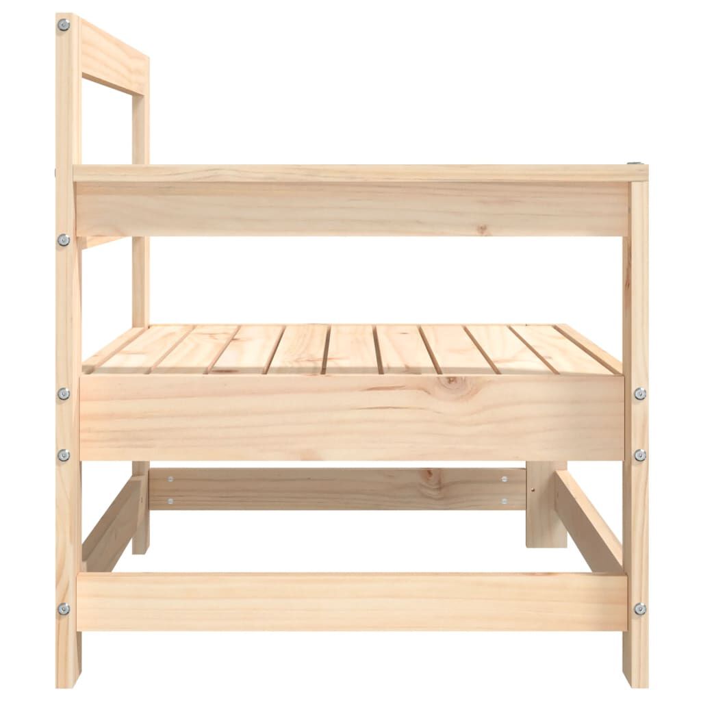 vidaXL Garden Corner Sofas 2 pcs Solid Wood Pine