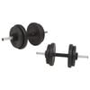 vidaXL Barbell and Dumbbell Set 30 kg