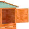 vidaXL Animal Rabbit Cage Double Floor Wood