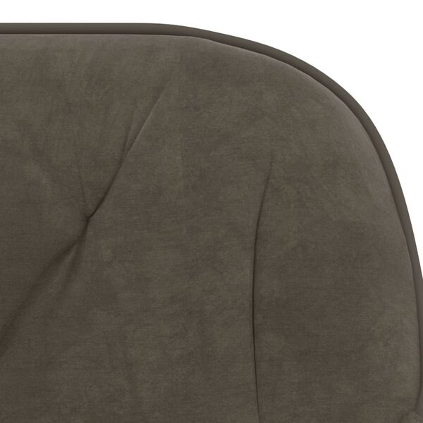 vidaXL Dining Chairs 2 pcs Dark Grey Velvet