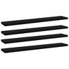 vidaXL Bookshelf Boards 4 pcs Black 60x10x1.5 cm Engineered Wood