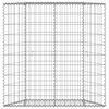 vidaXL Trapezium Gabion Raised Bed Galvanised Steel 100x20x100 cm