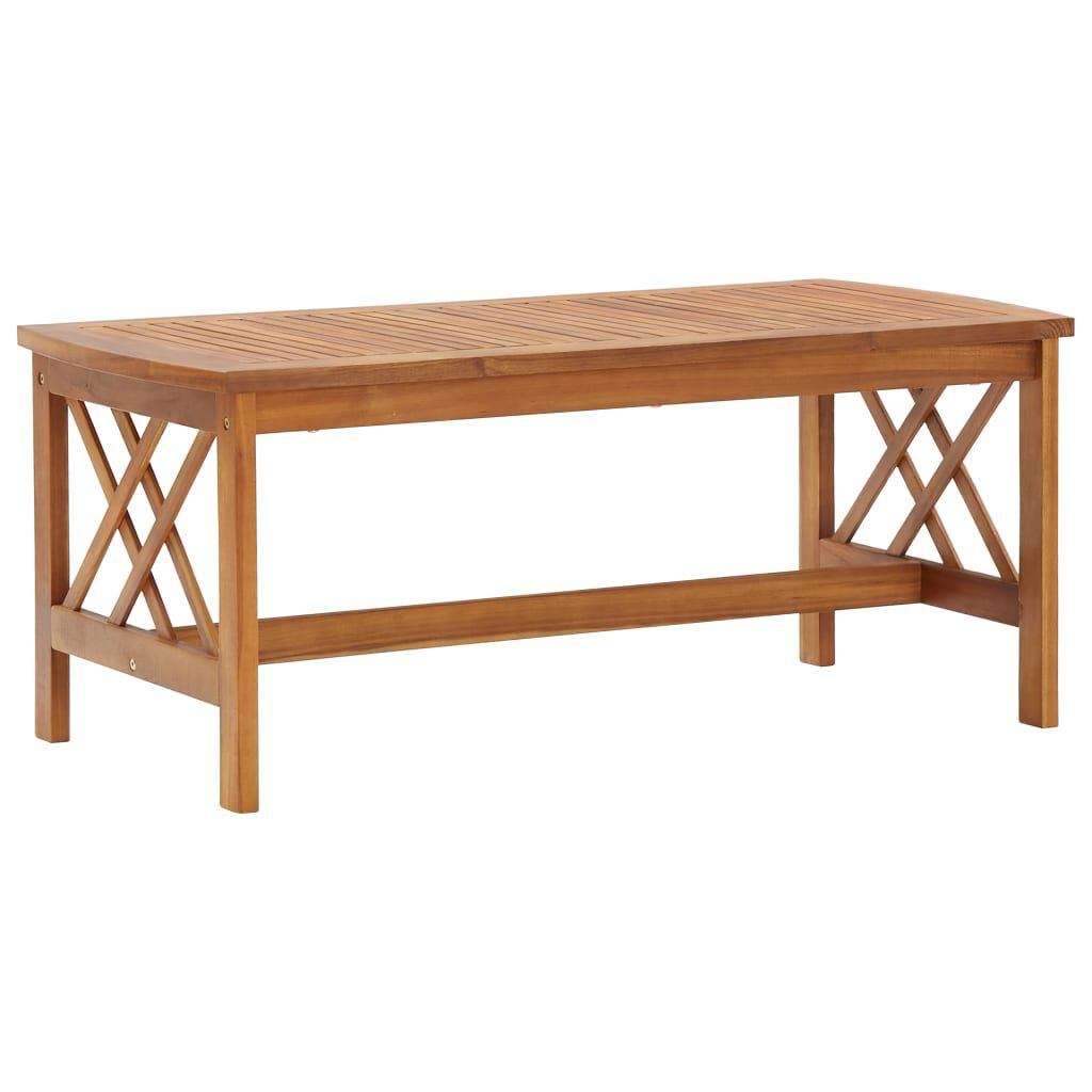 vidaXL Coffee Table 102x50x43 cm Solid Acacia Wood