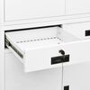 vidaXL Office Cabinet White 90x40x180 cm Steel