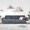 vidaXL Sofa Set Dark grey Velvet