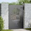 vidaXL Garden Gate 85x125 cm Corten Steel Tree Design