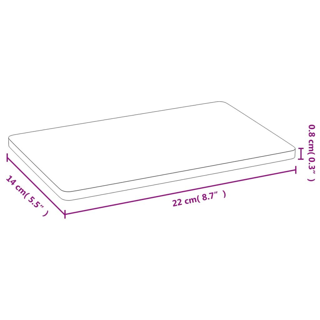 vidaXL Breakfast Plates 6 pcs 22x14x0.8 cm Bamboo