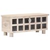 vidaXL Storage Box White 110x40x45 cm Solid Acacia Wood