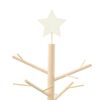 vidaXL Wooden Christmas Tree with Stand Natural 125 cm Solid pine wood