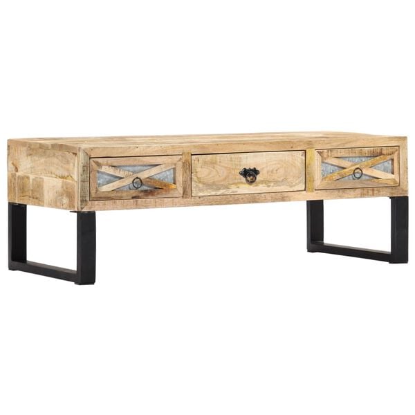vidaXL Coffee Table 110x50x38 cm Solid Mango Wood