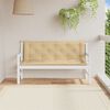 vidaXL Garden Bench Cushions 2 pcs Melange Beige 150x50x7 cm Fabric