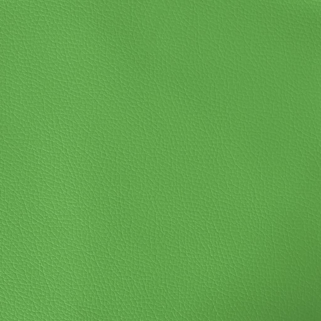 vidaXL Gaming Chair with Footrest Black and Green Faux Leather