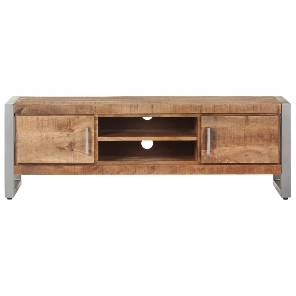 vidaXL TV Cabinet 120x30x40 cm Rough Mango Wood