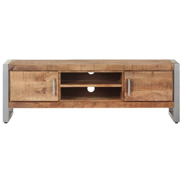 vidaXL TV Cabinet 120x30x40 cm Rough Mango Wood