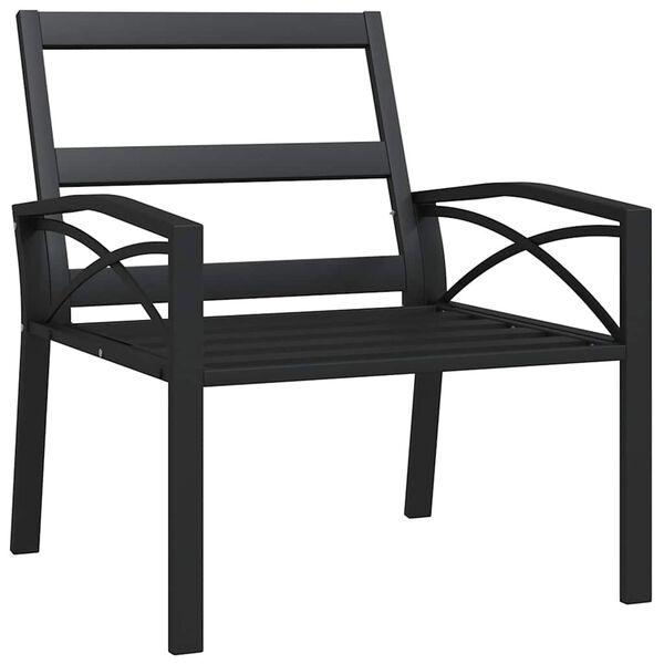 vidaXL Garden Chair with Grey Cushions 68x76x79 cm Steel