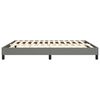 vidaXL Box Spring Bed Frame Dark Grey King Fabric (US Only)