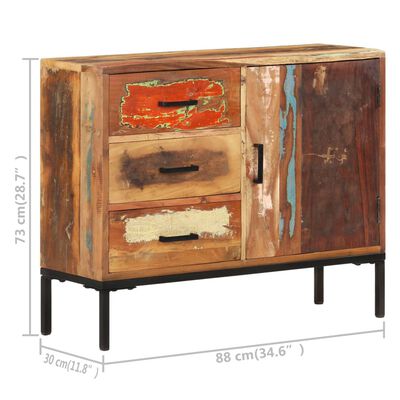 vidaXL Sideboard 88x30x73 cm Solid Reclaimed Wood