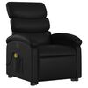 vidaXL Stand up Massage Recliner Chair Black Faux Leather