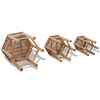 vidaXL Garden Stools 3 pcs Bamboo