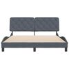 vidaXL Bed Frame without Mattress Dark Grey 152x203 cm Queen Velvet