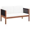 vidaXL 4 Piece Garden Lounge Set Solid Acacia Wood
