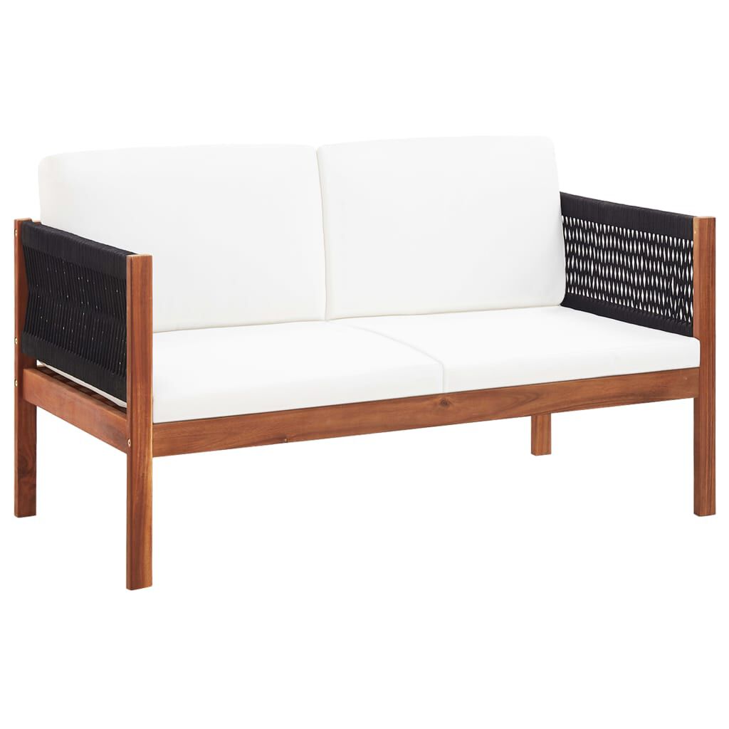 vidaXL 4 Piece Garden Lounge Set Solid Acacia Wood