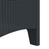 vidaXL Garden Chair 2 pcs Anthracite 53 x 49 x 85 cm PP