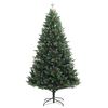 vidaXL Artificial Hinged Christmas Tree 150 LEDs 150 cm