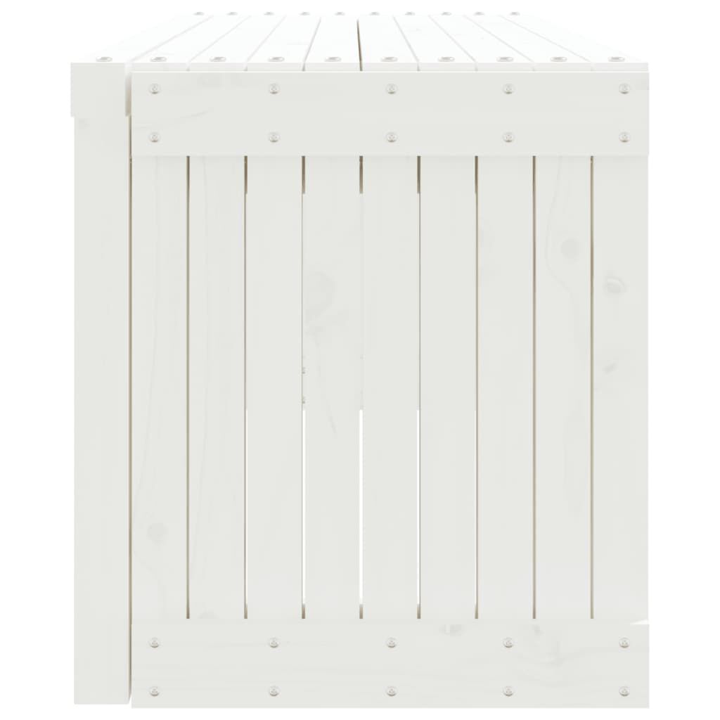 vidaXL Garden Bench Extendable White 212.5x40.5x45 cm Solid Wood Pine