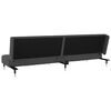 vidaXL 2-Seater Sofa Bed Dark Grey Velvet