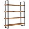 vidaXL 4-Tier Bookcase 160x40x180 cm Rough Mango Wood