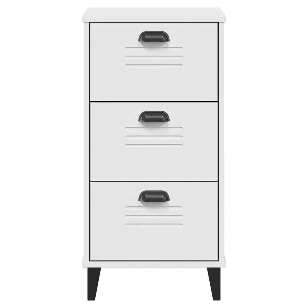 vidaXL Bedside Cabinet VIKEN White Engineered Wood