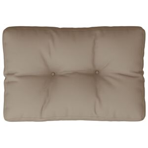vidaXL Pallet Cushion Taupe 60x40x12 cm Fabric