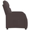 vidaXL Recliner Chair Dark Brown Fabric