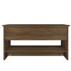 vidaXL Coffee Table Brown Oak 80x50x40 cm Engineered Wood