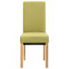 vidaXL Dining Chairs 4 pcs Green Fabric