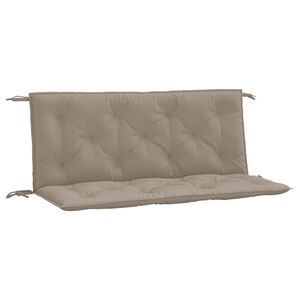 vidaXL Garden Bench Cushions 2 pcs Taupe 120x50x7 cm Oxford Fabric