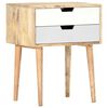 vidaXL Bedside Cabinet 47x35x59 cm Solid Mango Wood