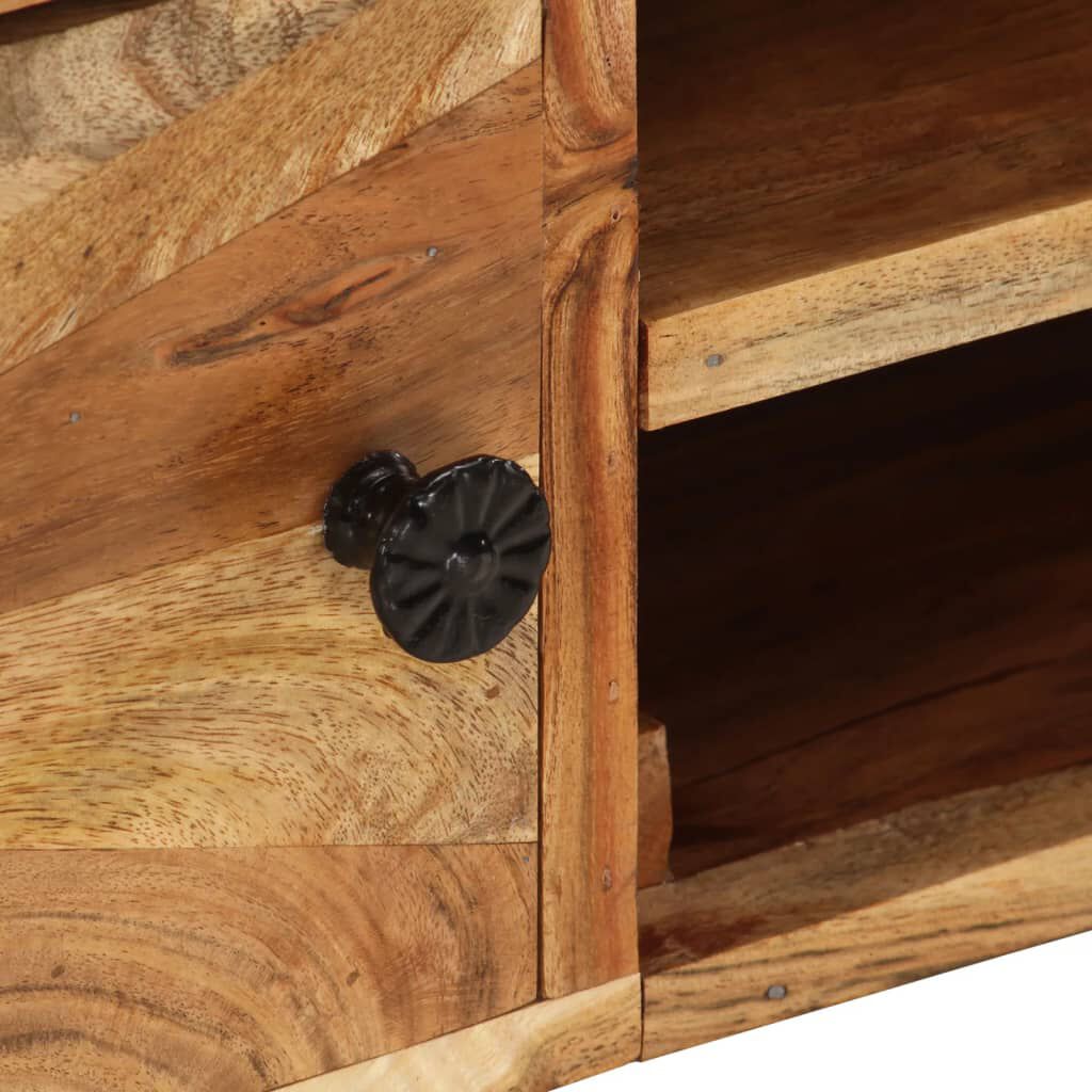 vidaXL TV Cabinet 145x35x35 cm Solid Acacia Wood