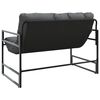 vidaXL Garden Bench with Cushion Anthracite 113 cm Steel