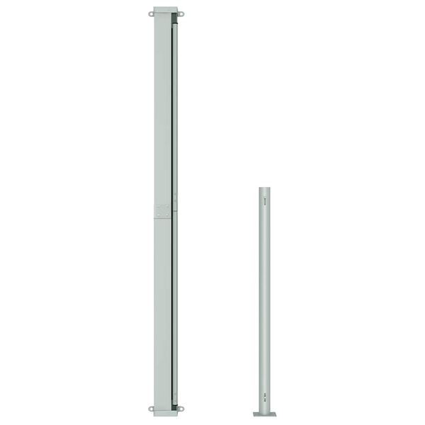 vidaXL Patio Retractable Side Awning 180x500 cm Black