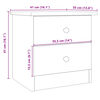 vidaXL Bedside Cabinet ALTA 41x35x41 cm Solid Wood Pine