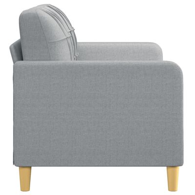 vidaXL 2-Seater Sofa Light Grey 140 cm Fabric