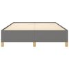 vidaXL Bed Frame without Mattress Dark Grey 137x190 cm Full Fabric