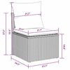 vidaXL Garden Dining Set Manual 7 pcs Grey and Navy 100 x 55 x 73 cm