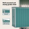 vidaXL Wall-mounted Garden Shed Green 118x288x178 cm Galvanised Steel