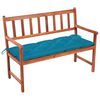 vidaXL Garden Bench with Cushion 120 cm Solid Acacia Wood