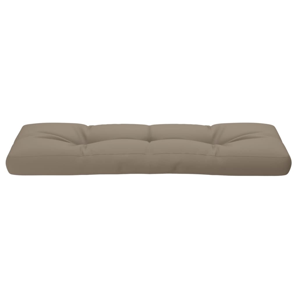 vidaXL Pallet Cushion Taupe 120x40x12 cm Fabric