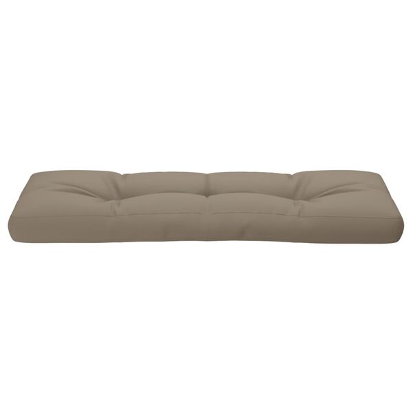 vidaXL Pallet Cushion Taupe 120x40x12 cm Fabric