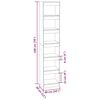 vidaXL Book Cabinet/Room Divider White 40x30x198 cm